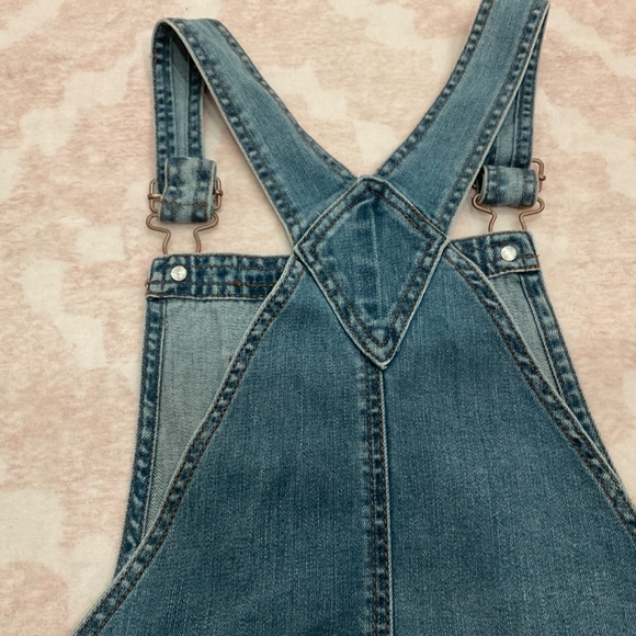 RSQ Girls Denim Overall Shorts Size XL (12-14) - Picture 5 of 6